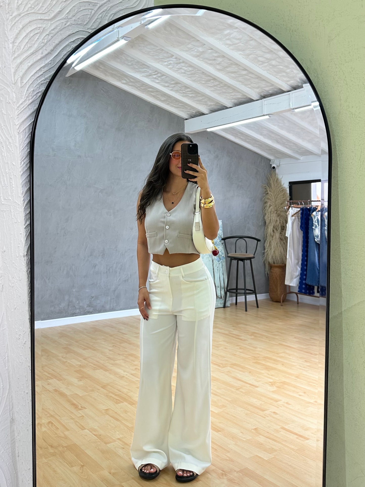 Chaleco Pandora Gris Claro