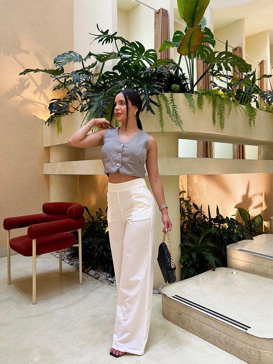 Pantalón Mykonos Marfil