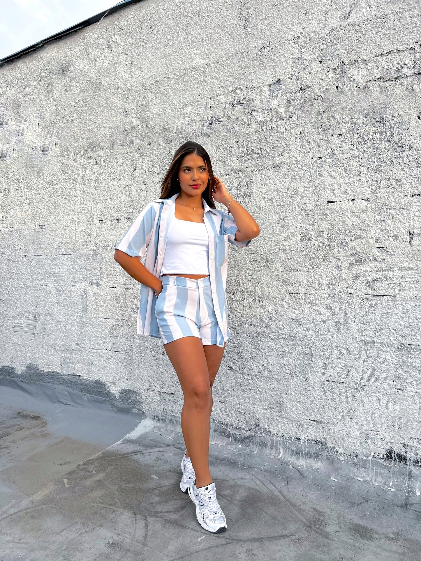 Short Barcelona Celeste