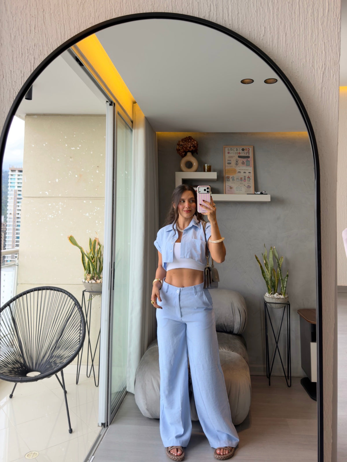 Pantalón Mónaco Celeste