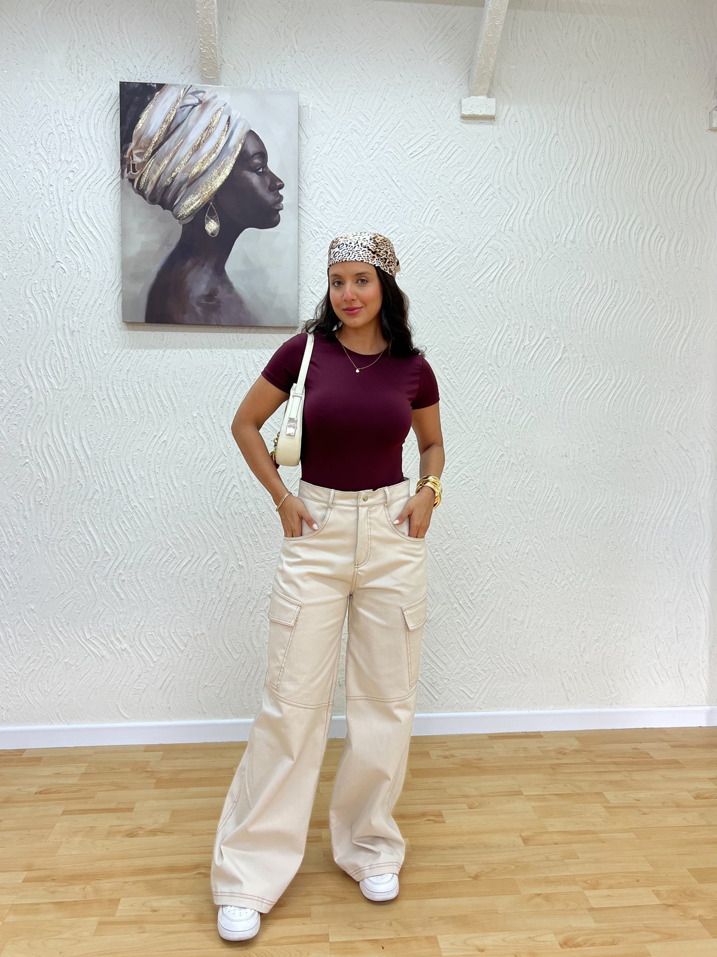 Pantalón Cargo Milán Beige