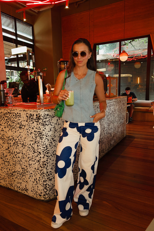 Pantalón Hawái Azul