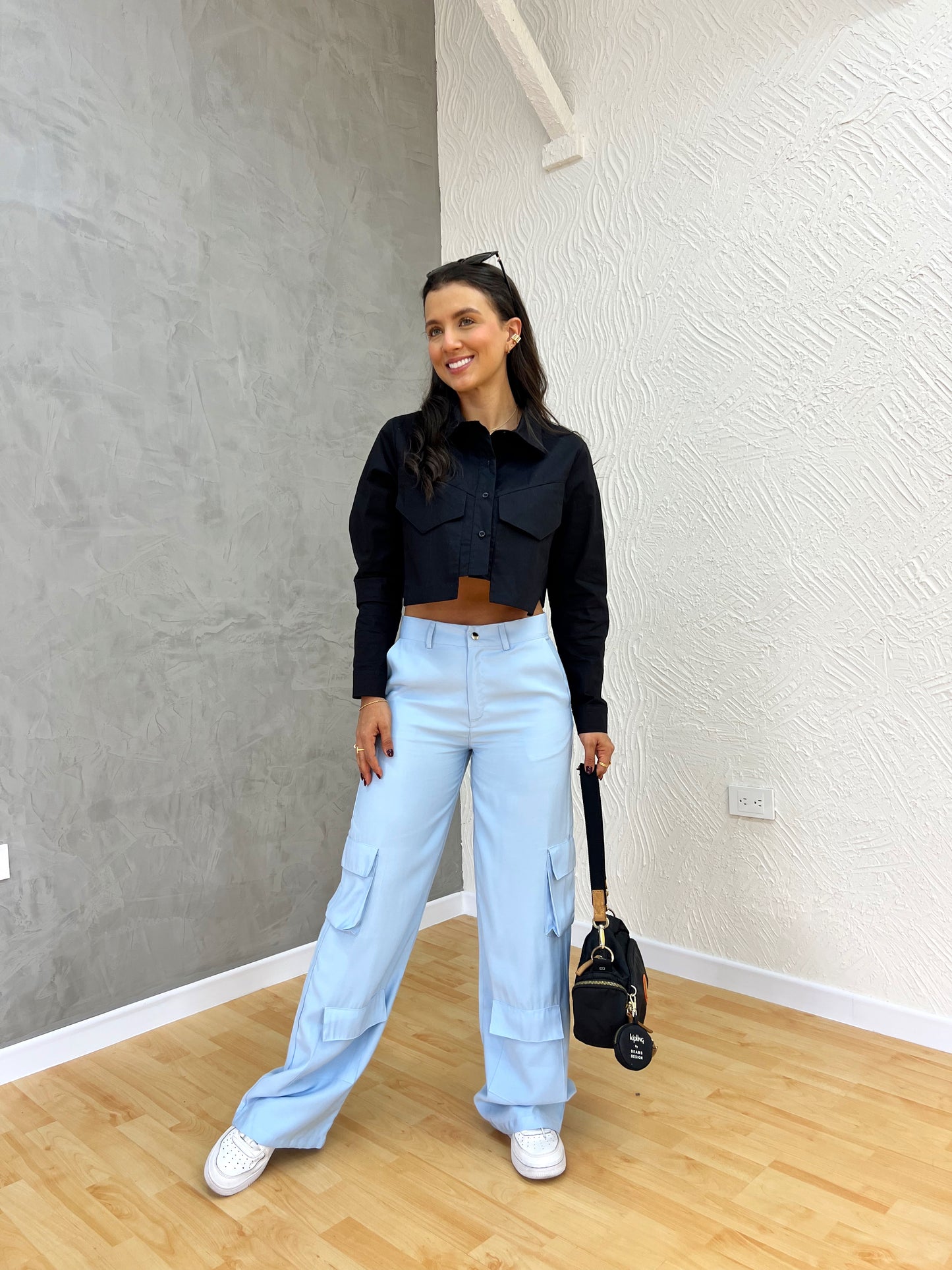 Pantalón Cargo Boston Celeste