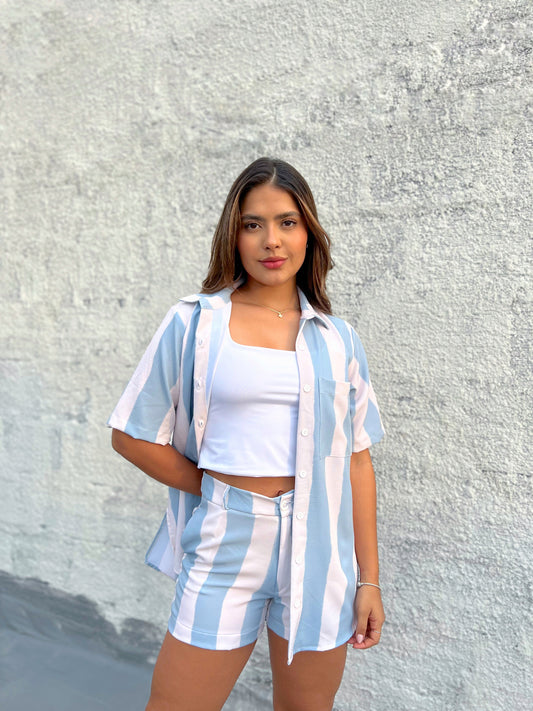 Short Barcelona Celeste