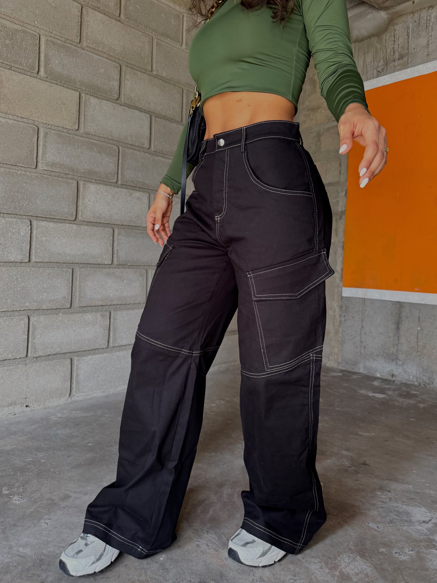 Pantalón Cargo Milán Negro