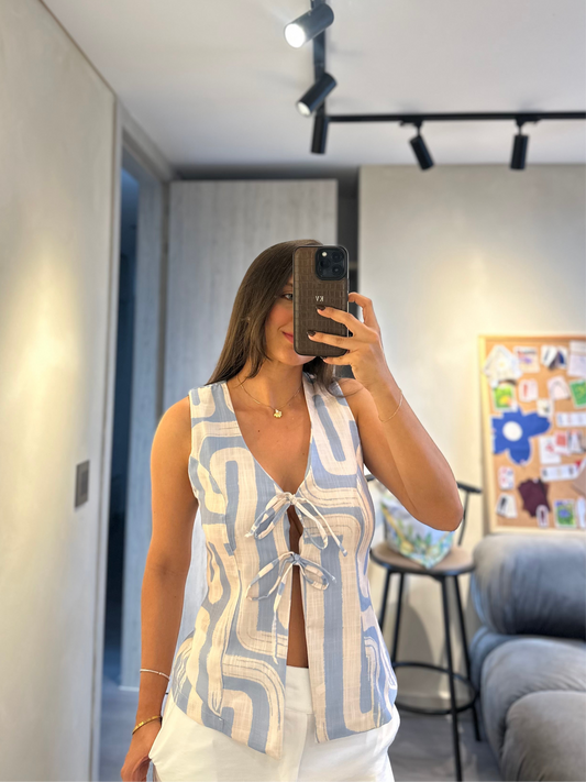 Blusa Paulina Celeste