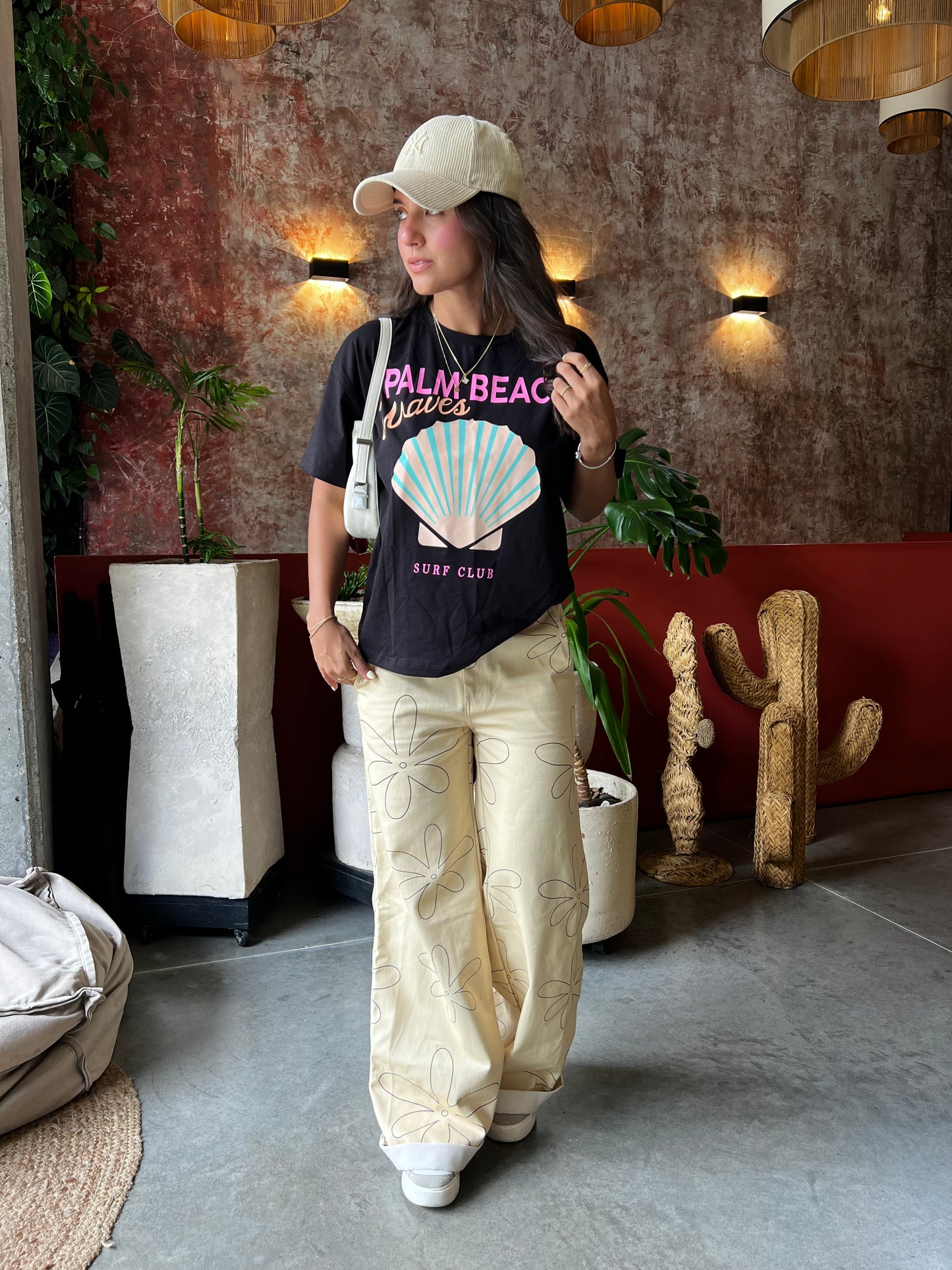 Camiseta London Negra Estampada