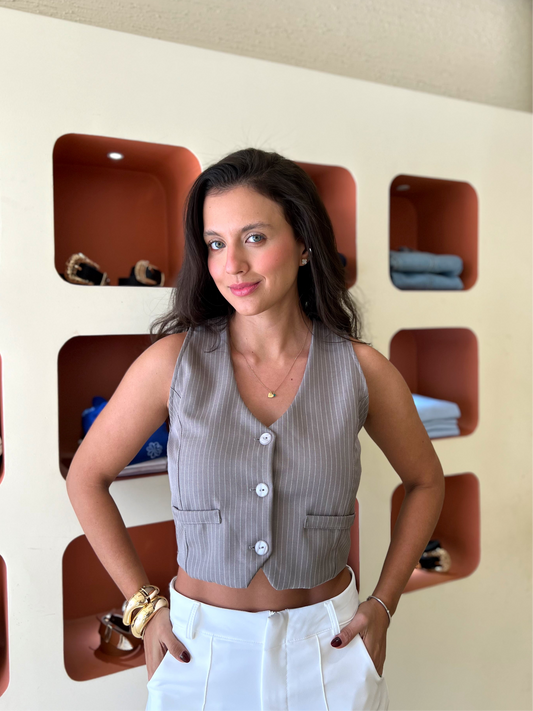 Chaleco Pandora Gris Oscuro