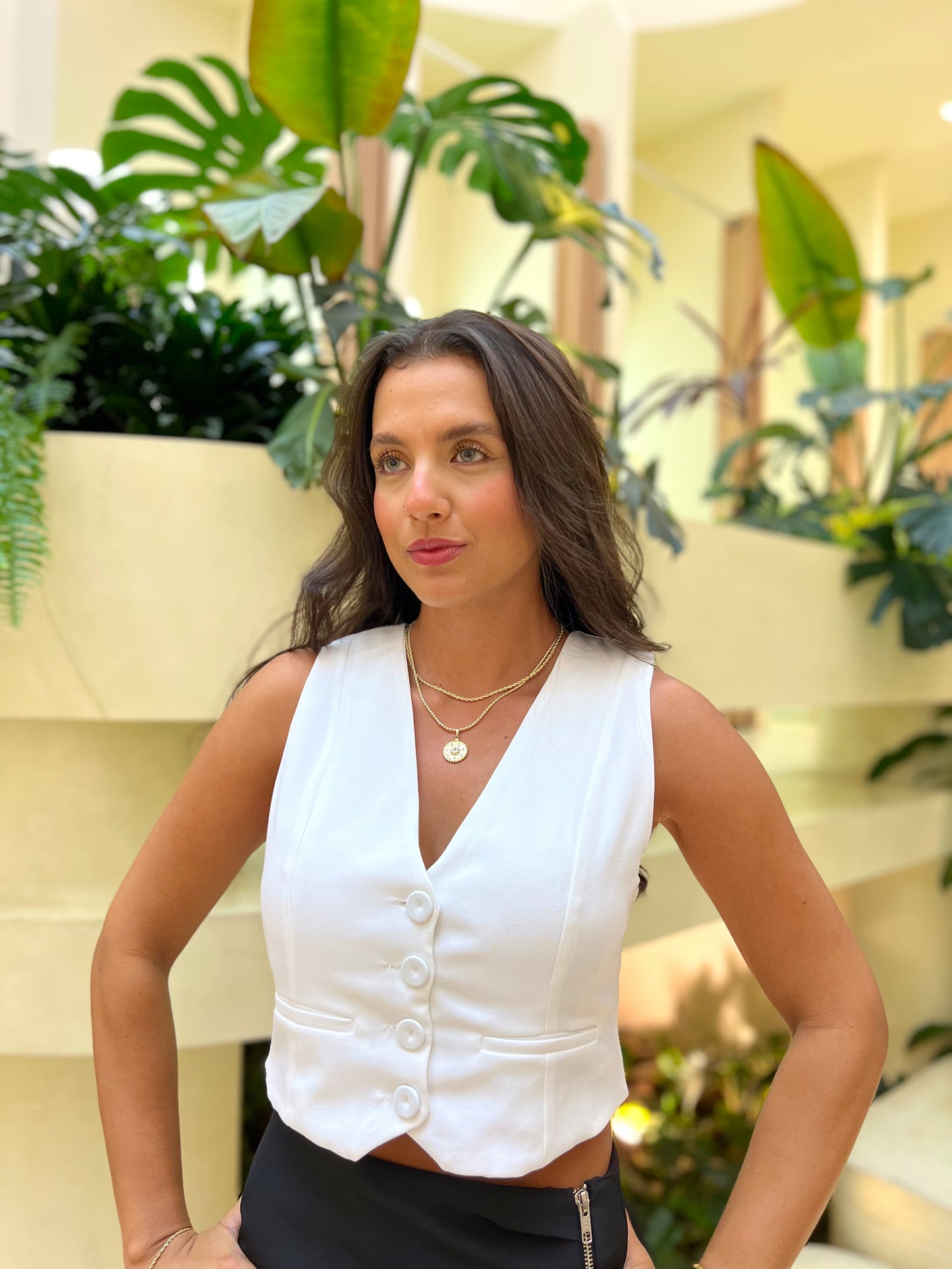 Chaleco Bélgica Marfil