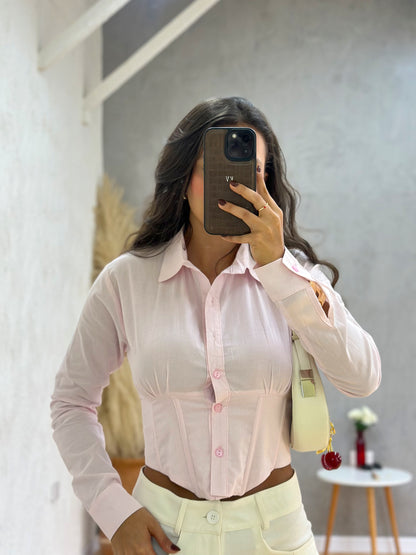 Blusa Hellen Rosada
