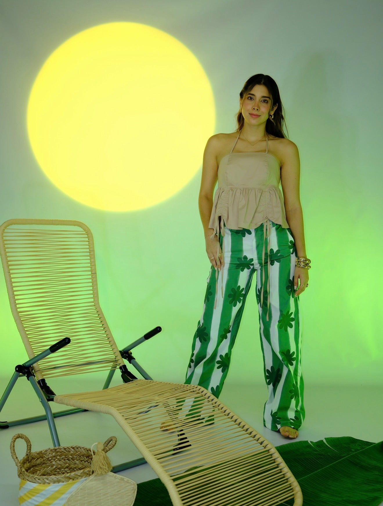 Pantalón Flor del Desierto Verde