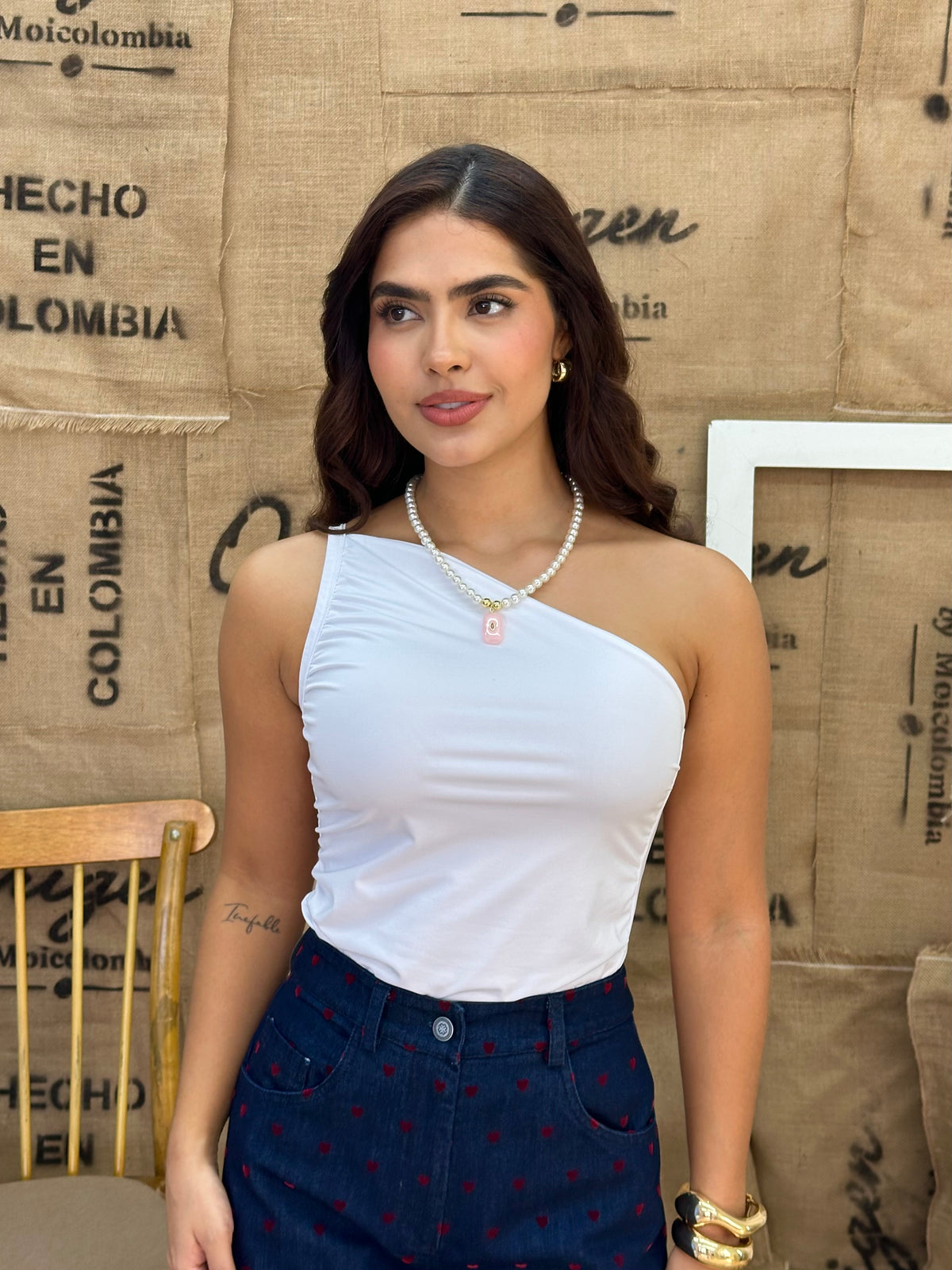 Blusa Moca Blanca