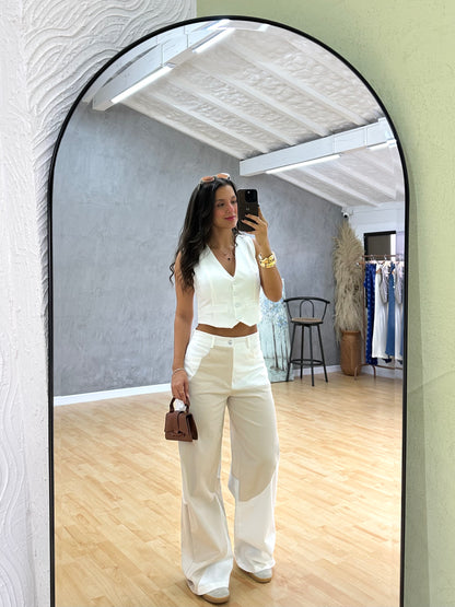 Chaleco Bélgica Marfil