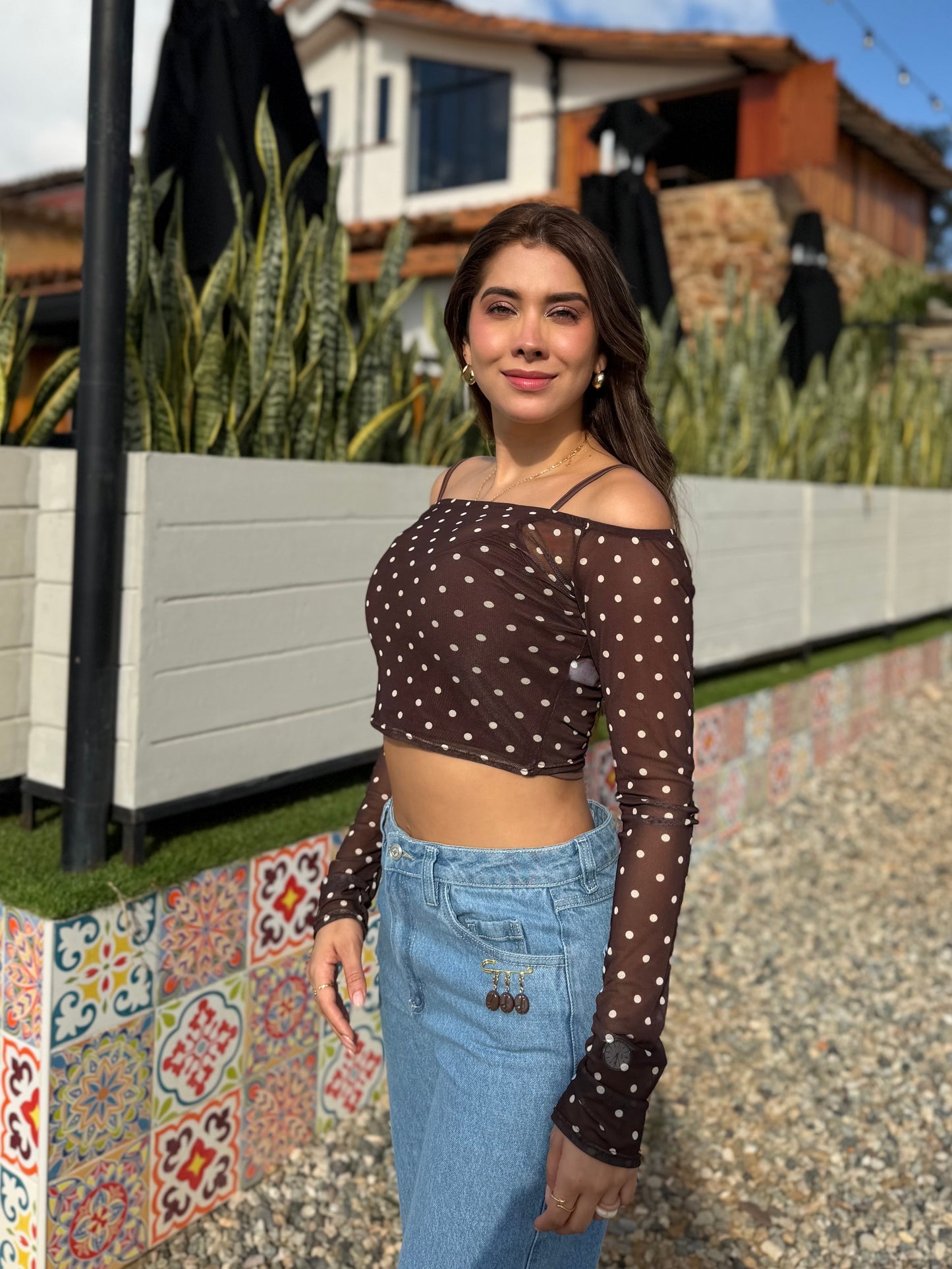 Blusa Semilla Café
