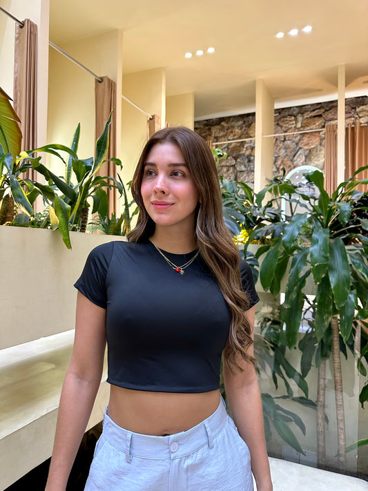 Top Lana Negro