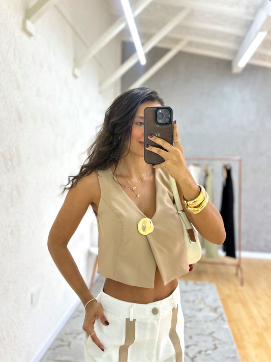 Chaleco Marquesa Camel
