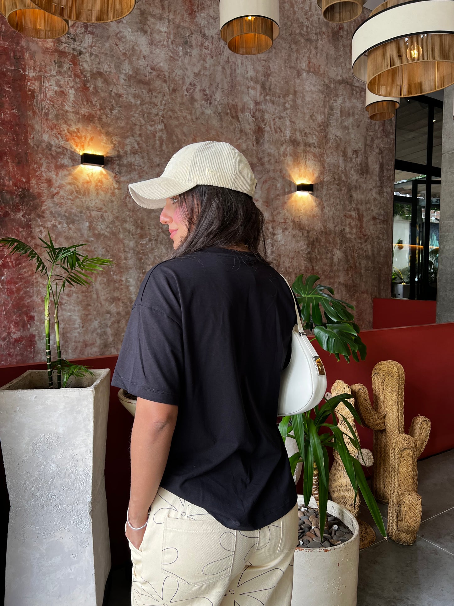 Camiseta London Negra Estampada