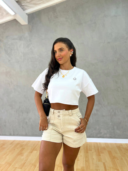 Camiseta Over Moi Blanca