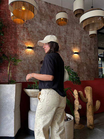 Camiseta London Negra Estampada