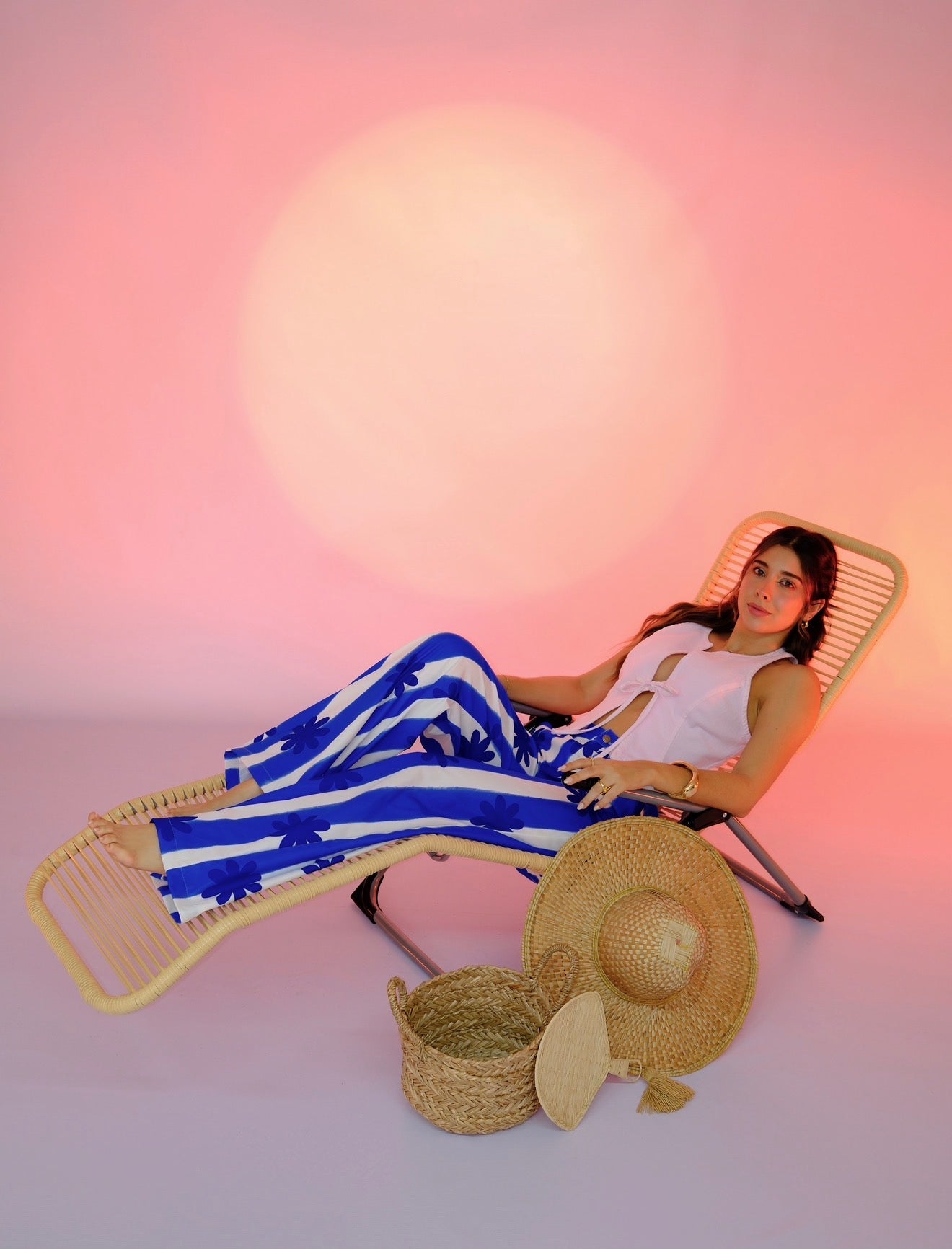 Pantalón Flor del Desierto Azul