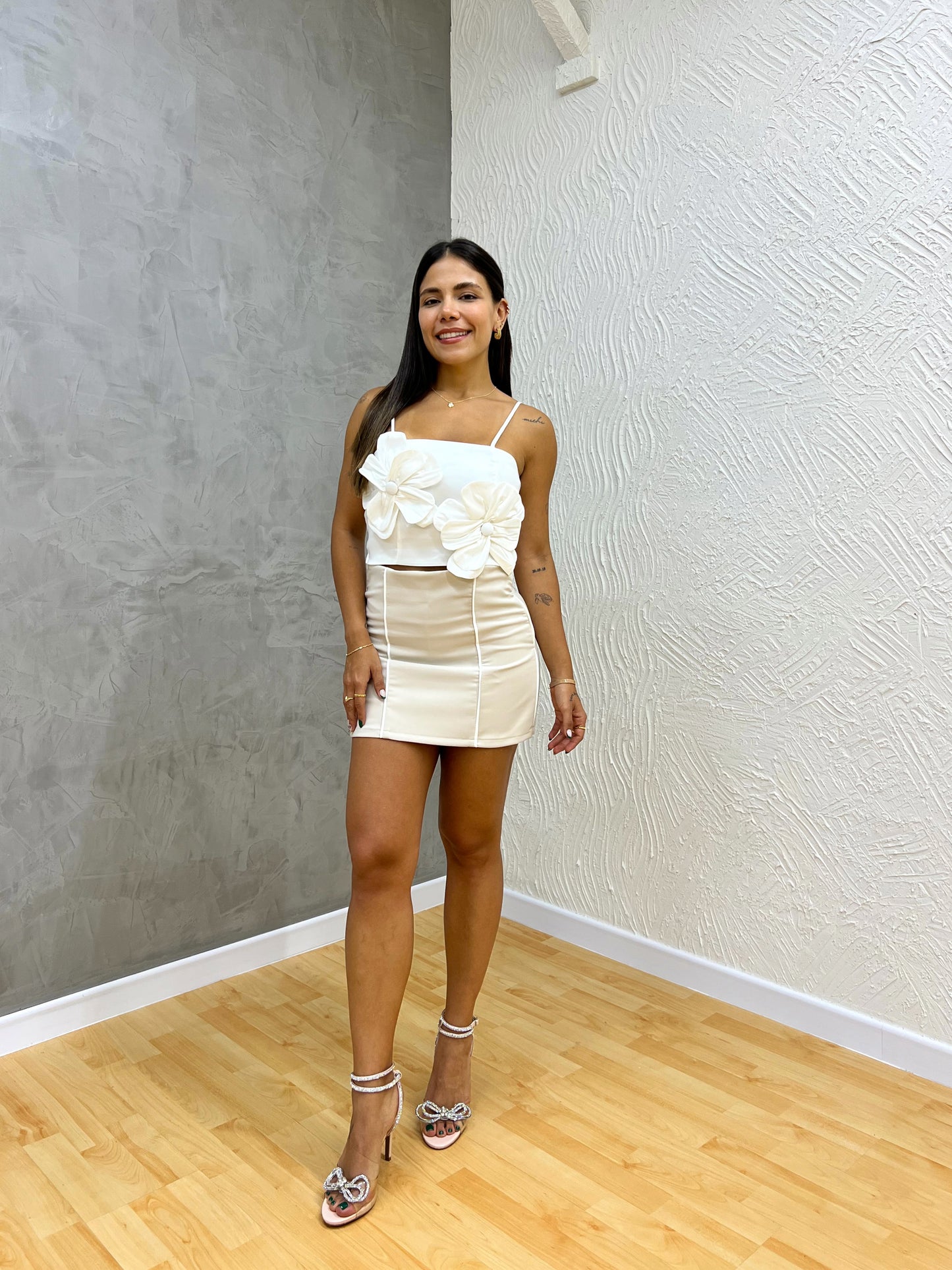 Falda Short Parma Beige