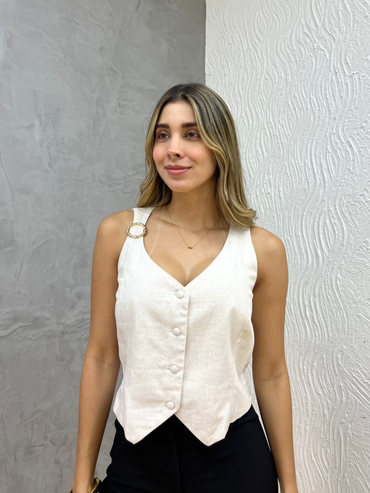 Blusa Clarisa Beige