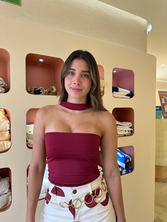 Blusa Zia Vinotinto