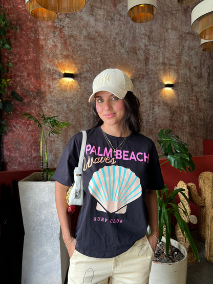 Camiseta London Negra Estampada