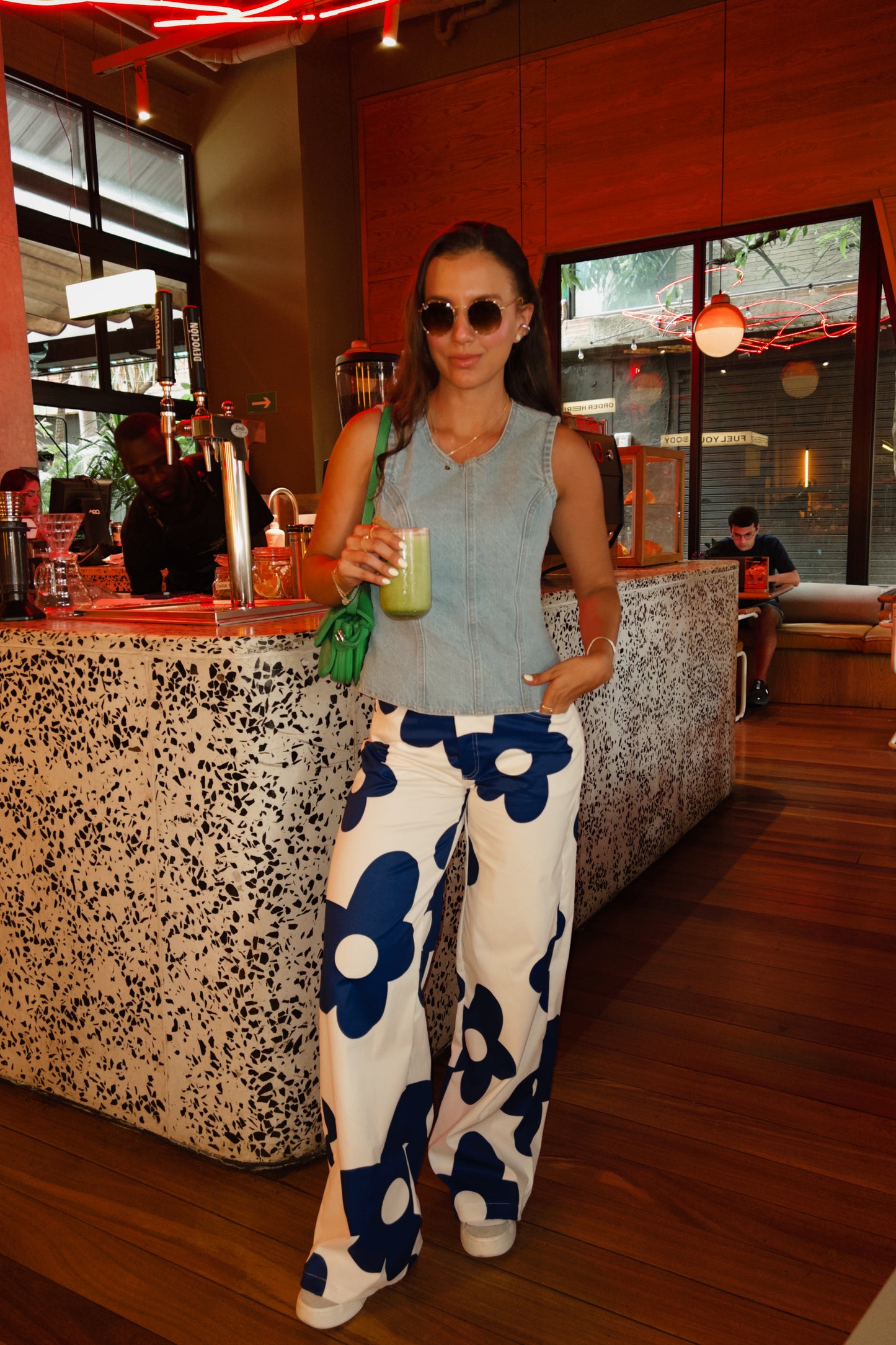 Pantalón Hawái Azul