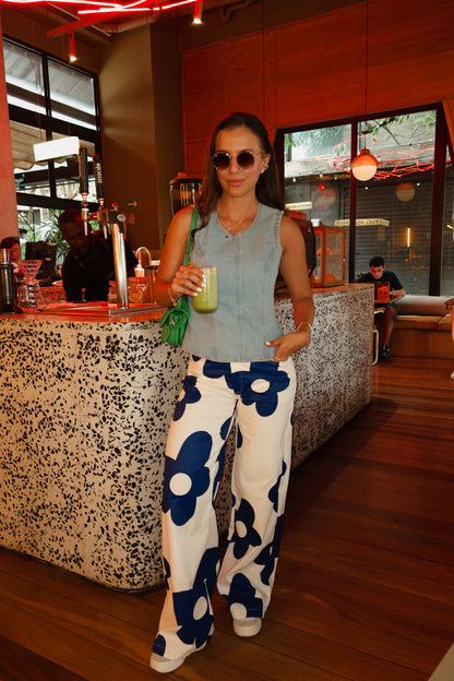 Pantalón Hawái Azul