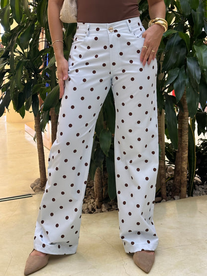 Pantalón Lunares Celeste