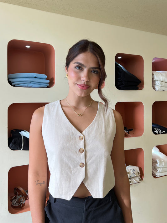 Chaleco Samy Beige