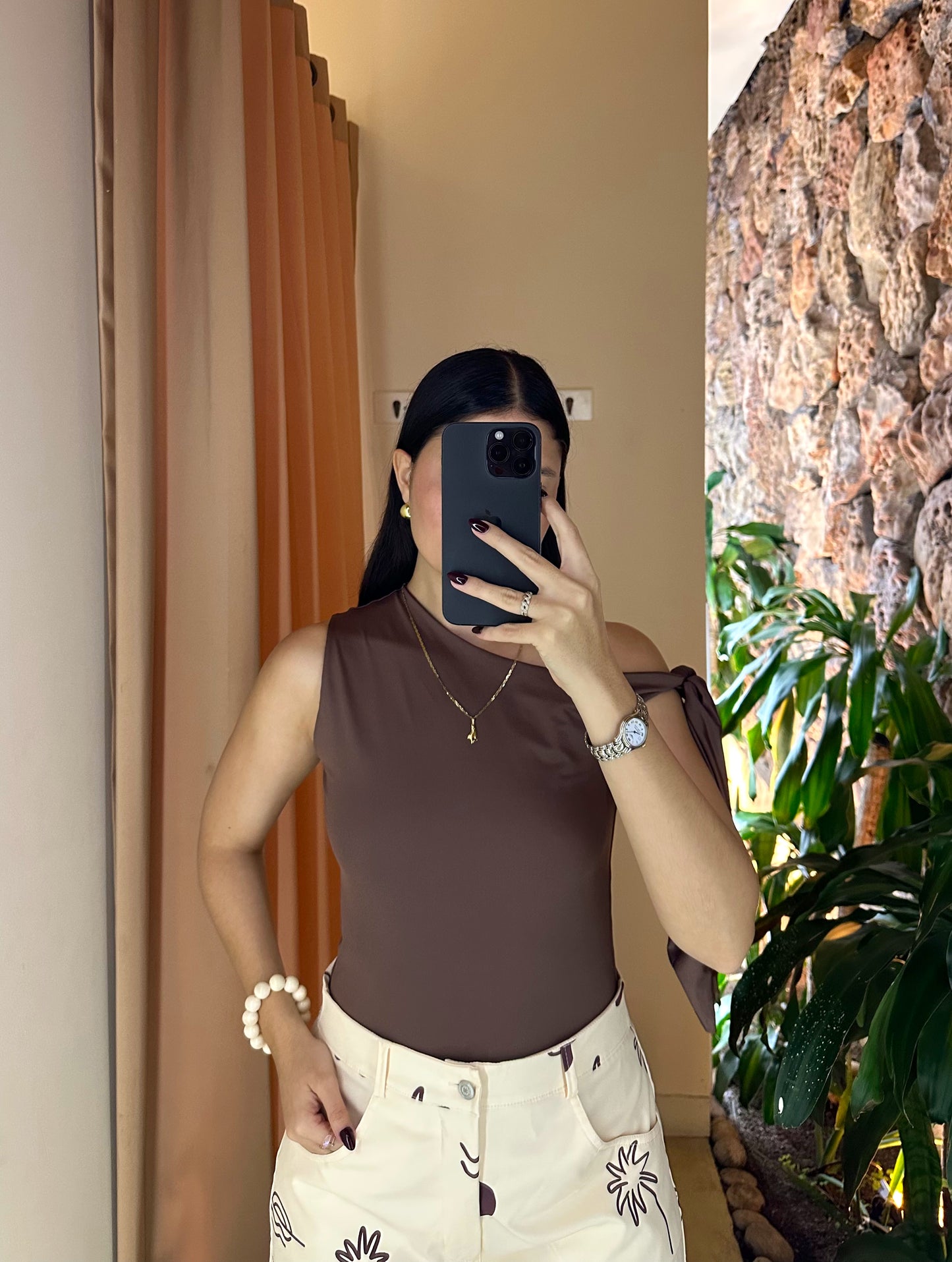 Blusa Jazmín Café