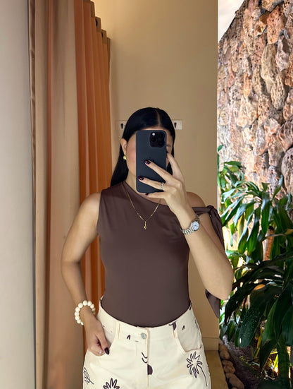 Blusa Jazmín Café