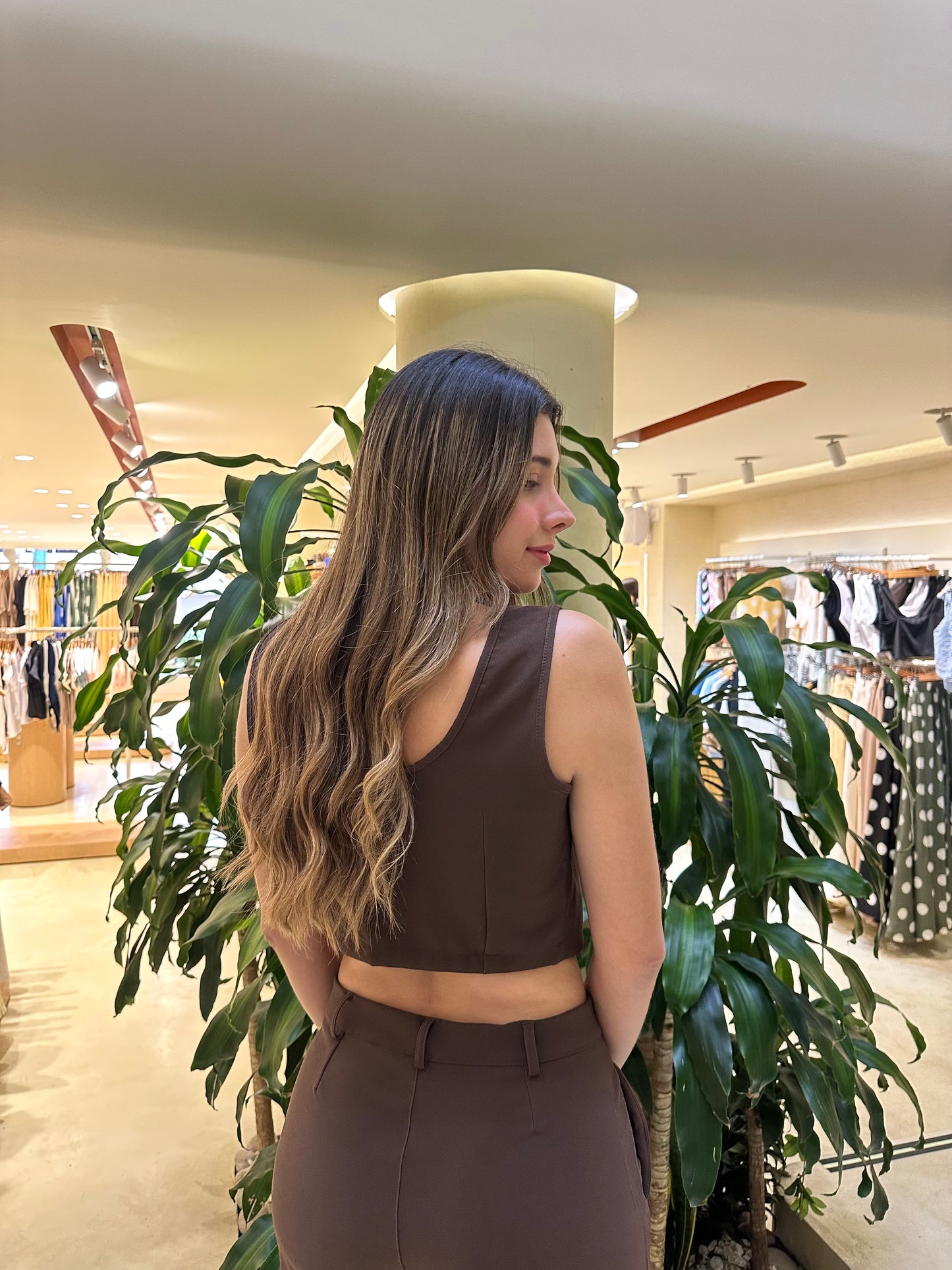 Blusa Palmira Café