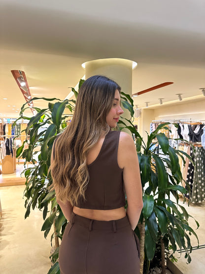 Blusa Palmira Café