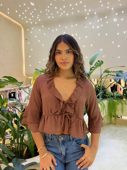 Blusa Bali Café