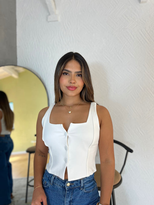 Blusa Amanda Blanca