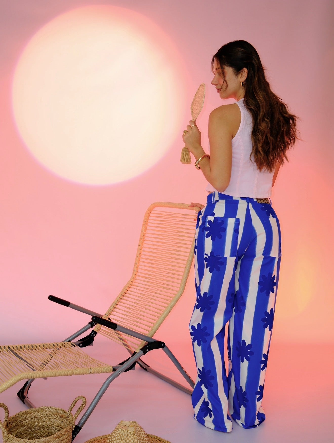 Pantalón Flor del Desierto Azul