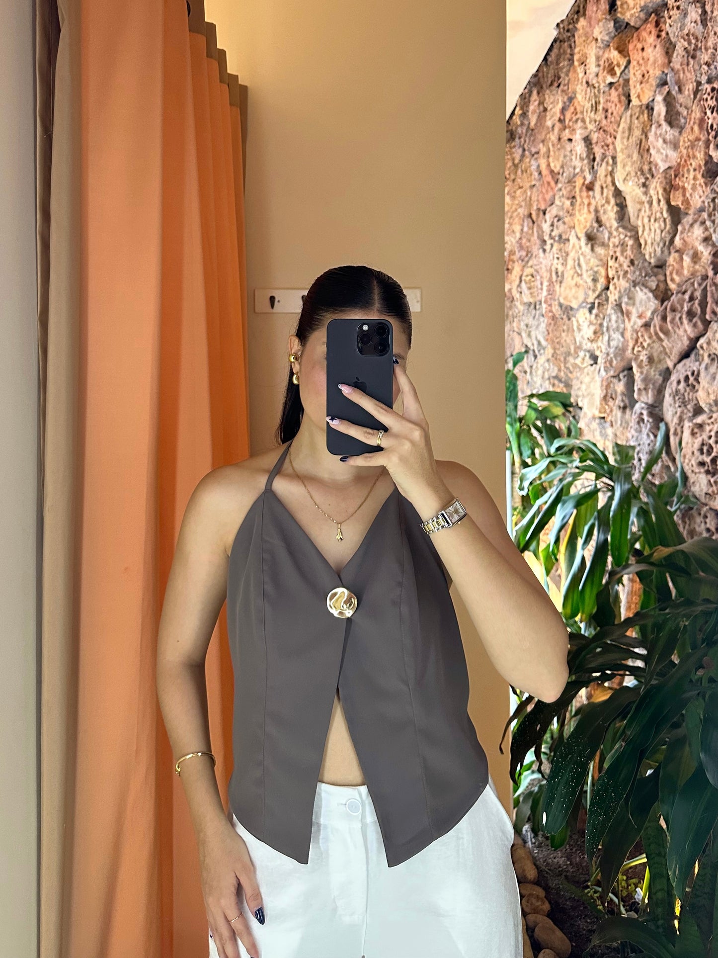 Blusa Dalia Taupe