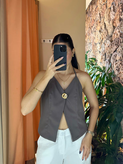 Blusa Dalia Taupe