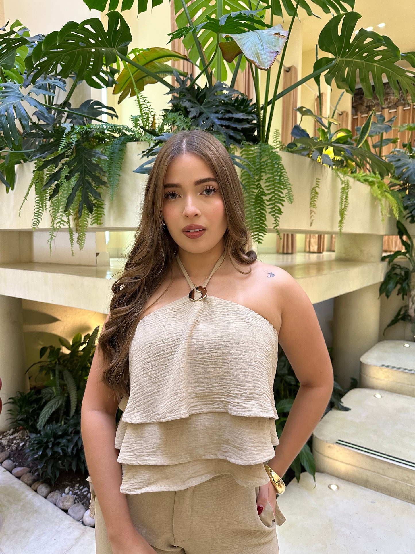 Blusa Melvi Beige