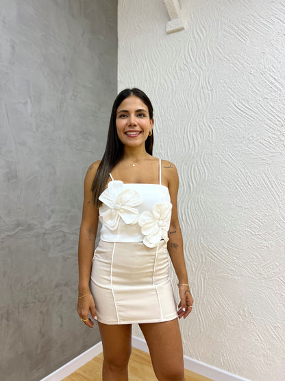 Falda Short Parma Beige