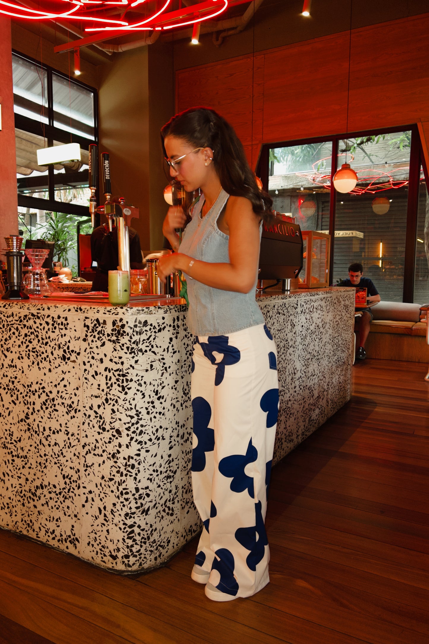 Pantalón Hawái Azul