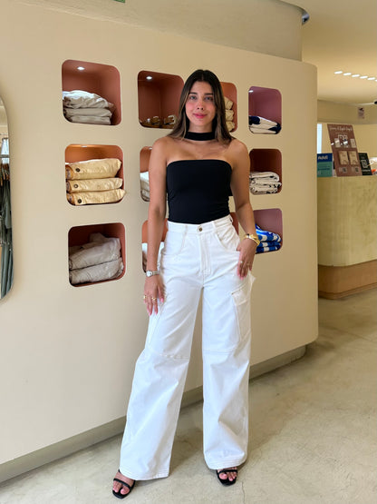 Pantalón Cargo Milán Blanco