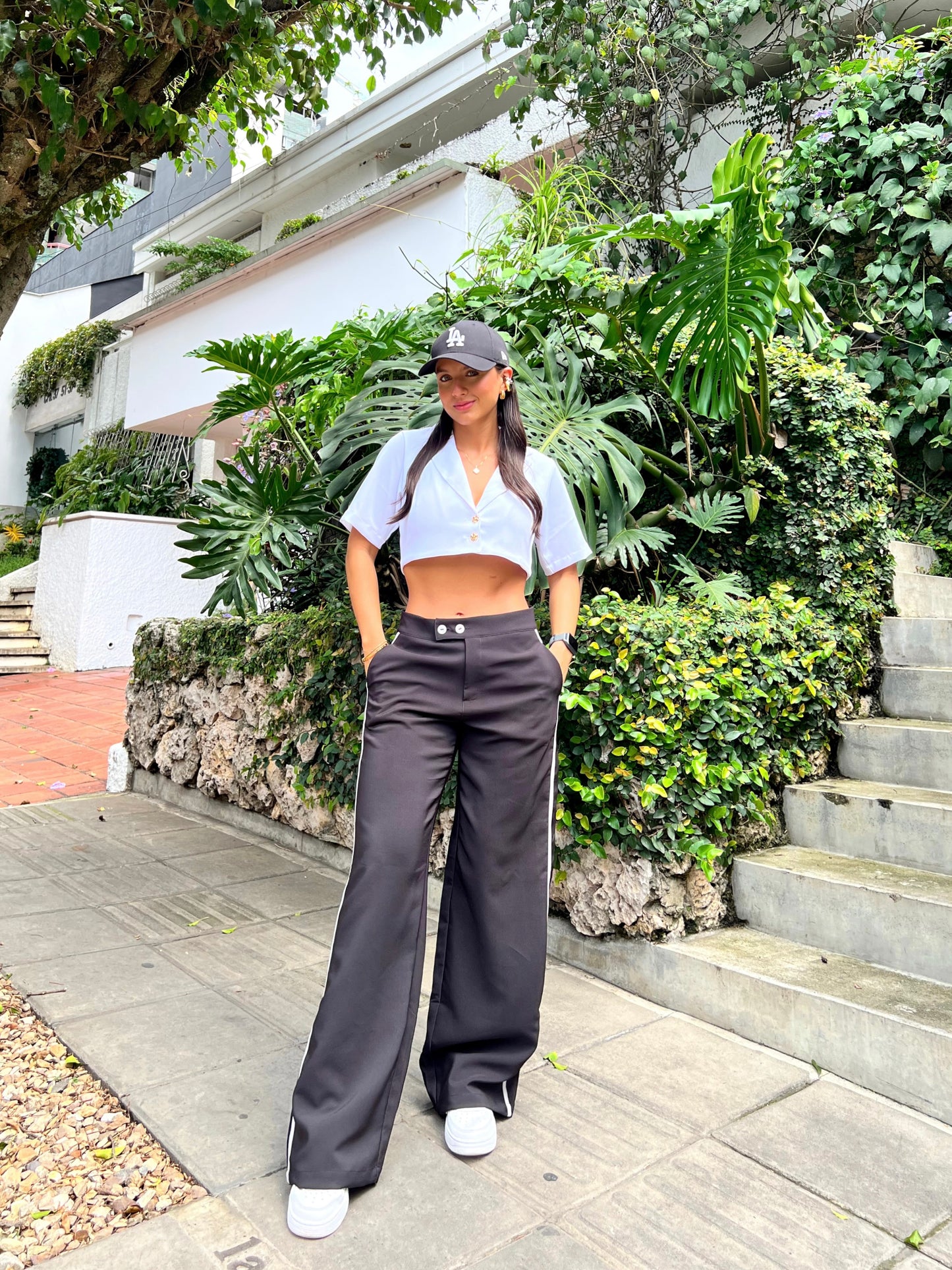 Pantalón Suecia Negro/Gris