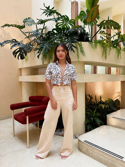 Blusa Berlín Negra Estampada