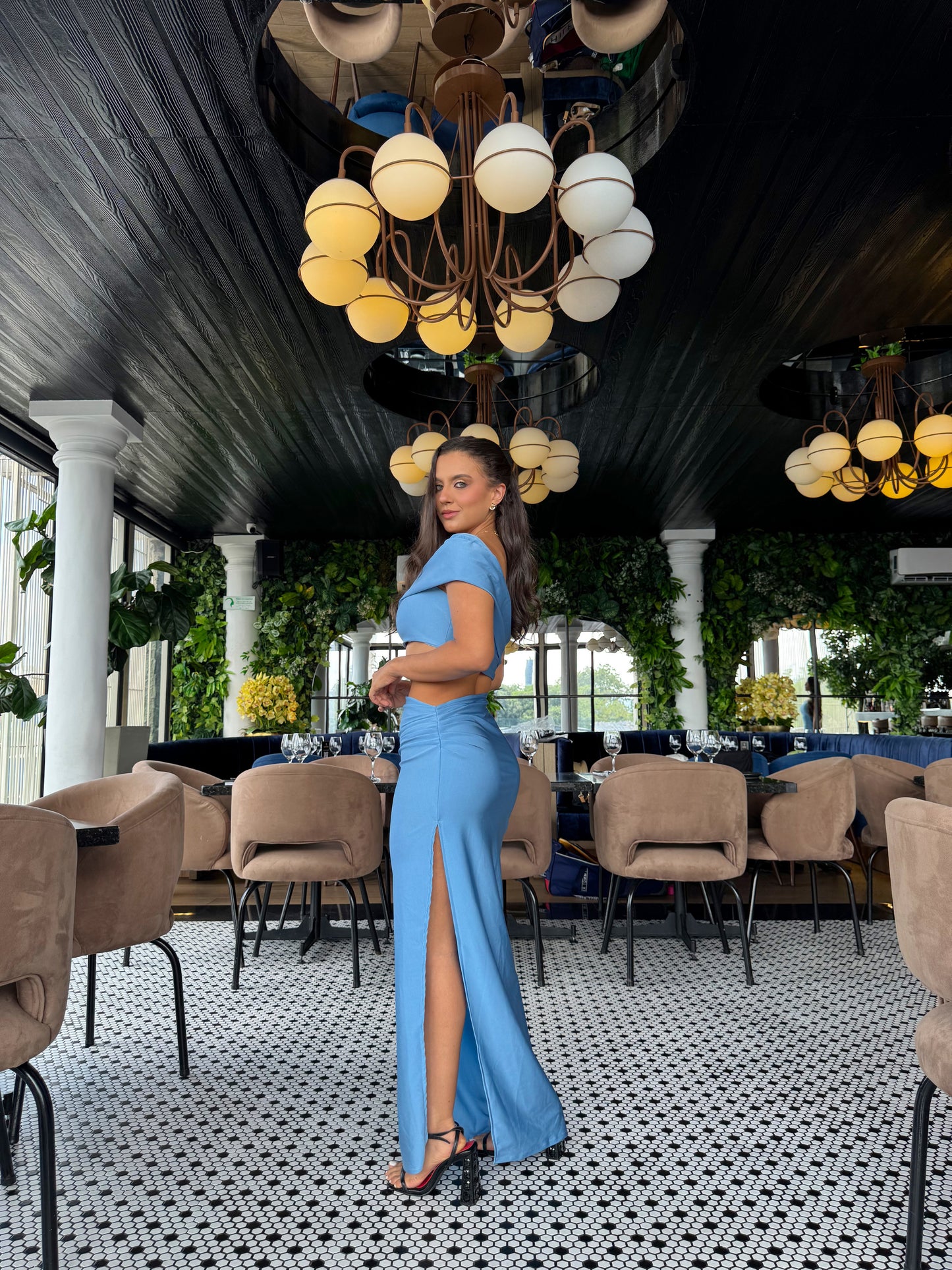 Vestido Ópalo Celeste
