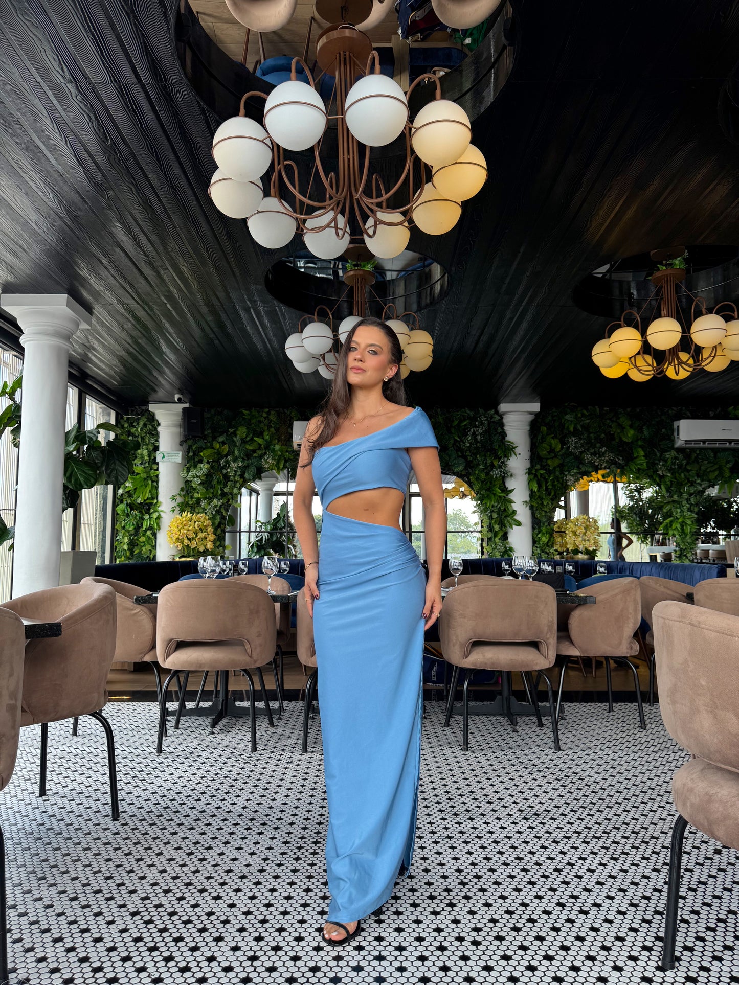 Vestido Ópalo Celeste