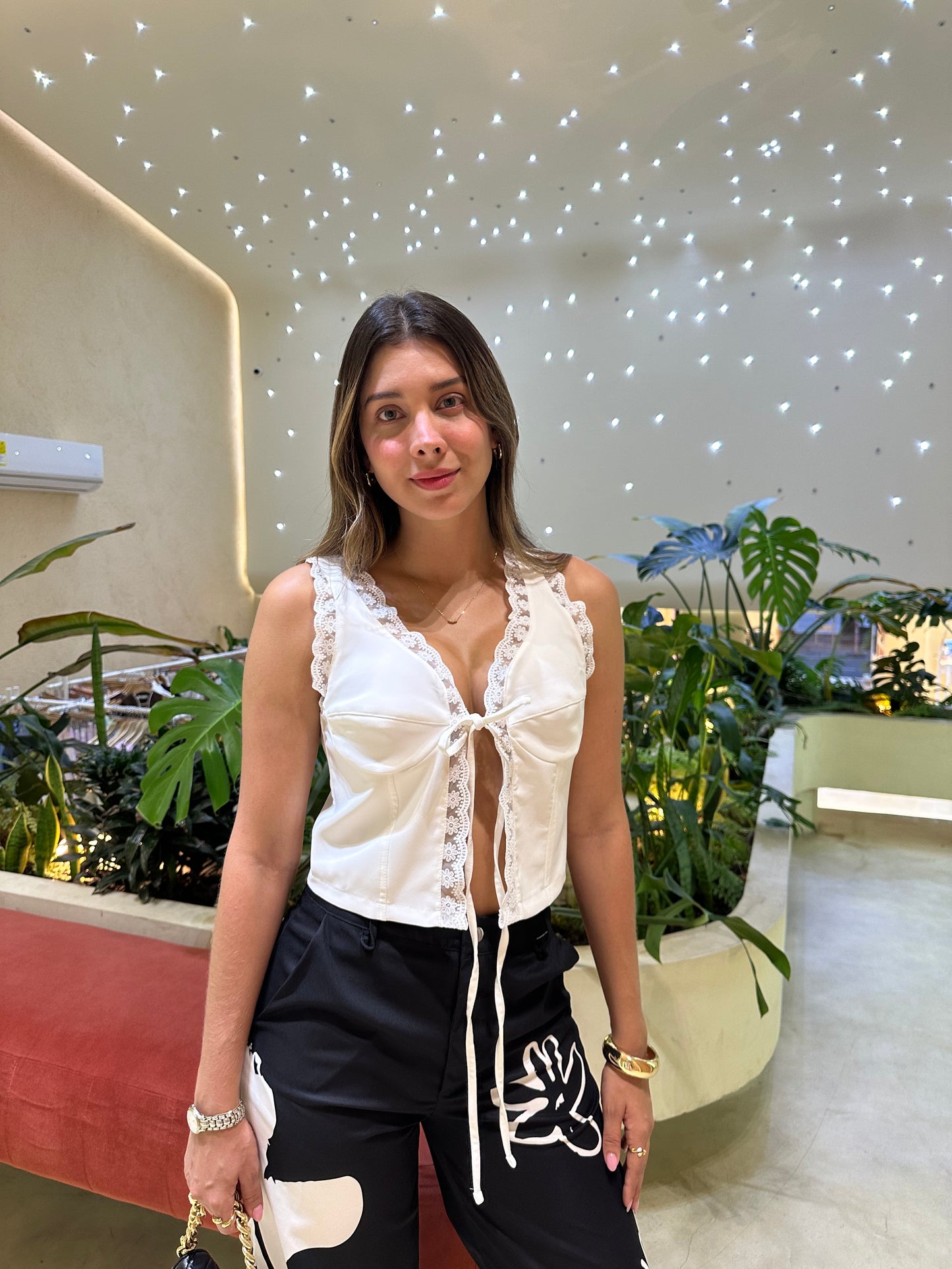 Blusa Olivia Marfil